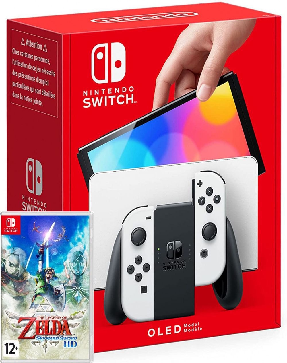 Nintendo Switch (OLED Model) White+The Legend of Zelda: Skyward Sword HD (Switch, ������� ������)