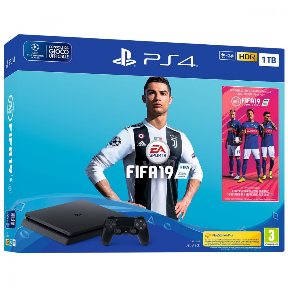 PlayStation 4 Slim 1TB + Fifa 19