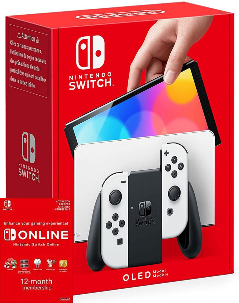 Nintendo Switch (OLED Model) White+Nintendo Switch Online (�������������� �������� - 12 �������, �������� ������)