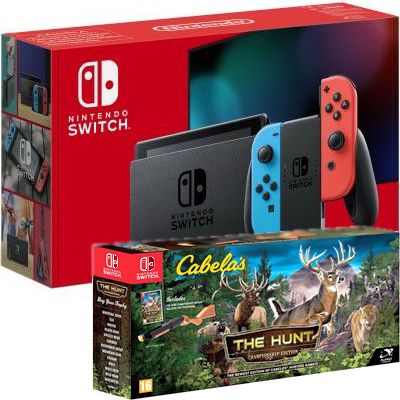 NINTENDO SWITCH BLUE-RED �������� Cabela's The Hunt(HAC-001-01)