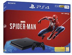 PlayStation 4 Slim 1TB + Marvel Spider-Man