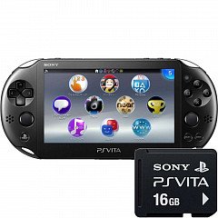 PS Vita (WIFI) New Slim Black+16 Gb