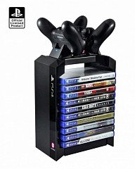 ��������� ��� 10 ������ � �������� ������� ��� 2 ���������� Dualshock 4 PS4 Games Tower & Dual Charger