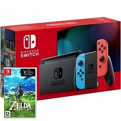 NINTENDO SWITCH 32 GB neon blue-red+Legend of Zelda