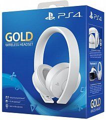    PS4 SONY Gold Wireless Stereo Headset 2.0 White