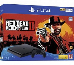 PlayStation 4 Slim 500GB+ Red Dead Redemption 2
