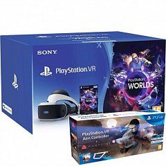PlayStation VR (camera+game) - Worlds Bundle+Aim controller+Farpoint