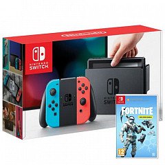 NINTENDO SWITCH 32 GB NEON BLUE-RED+Fortnite Deep Freeze